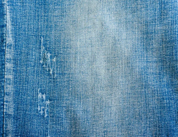 Blue Jeans Texture Light Blue Distressed Denim View — Stock Photo, Image