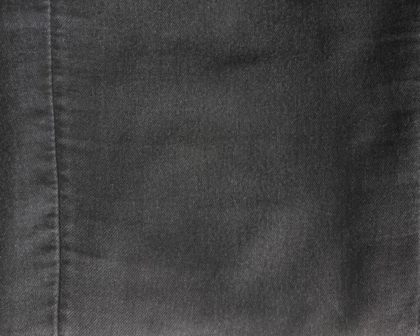 Textura Velha Calça Preta Denim Vista Cima — Fotografia de Stock