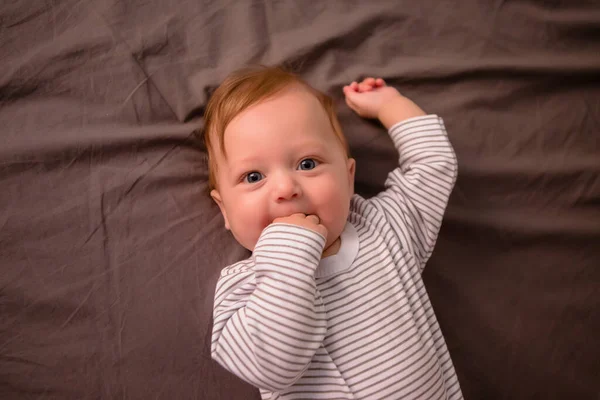 Bonito Pequeno Bebê Retrato — Fotografia de Stock