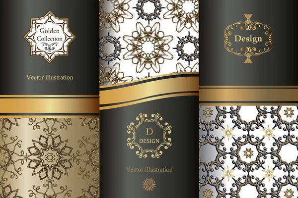 Collection of design elements,labels,icon,frames, for packaging,design of luxury products.