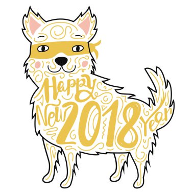 Mutlu yıllar tebrik kartı.