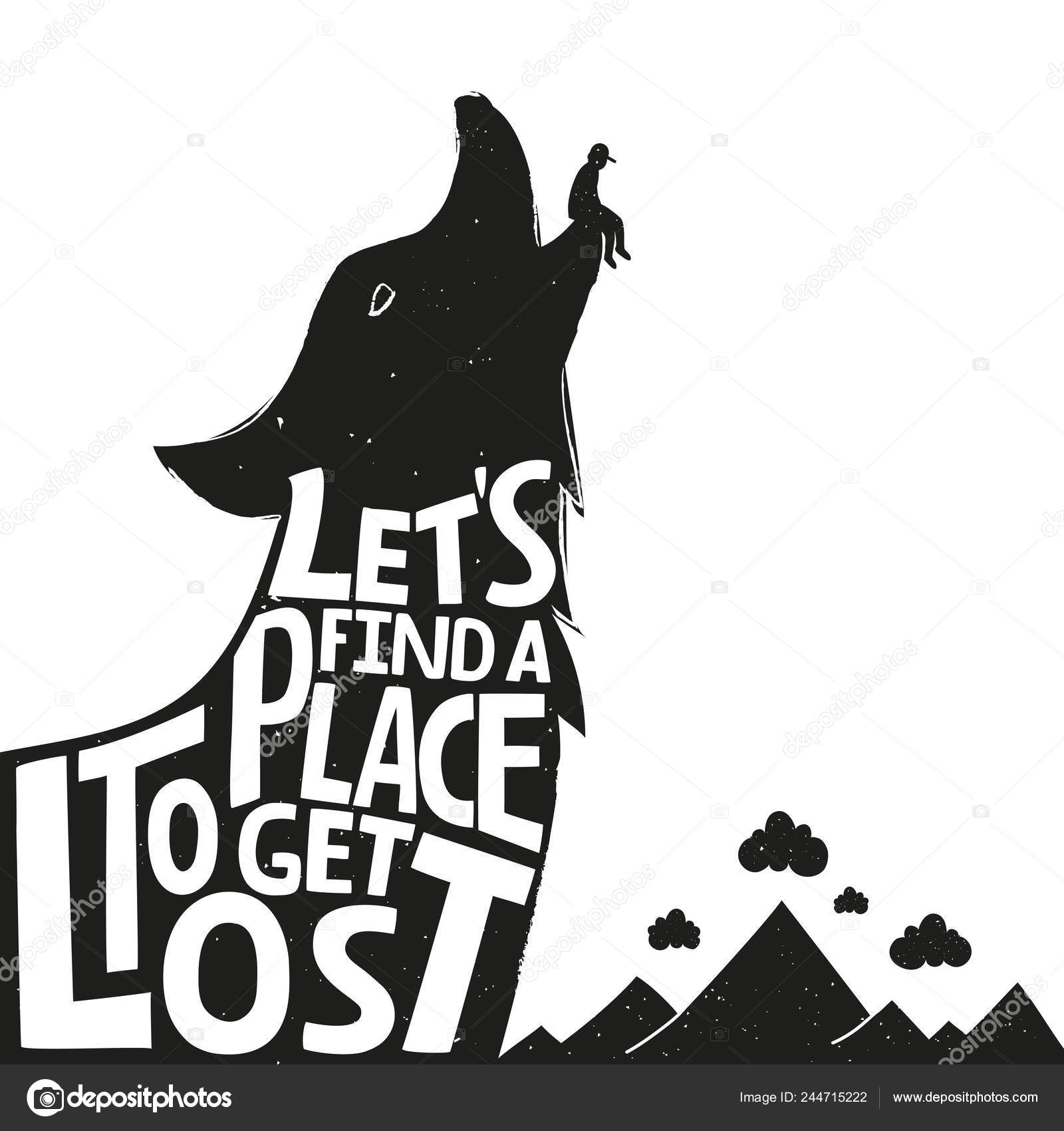 Typography Poster Wild Animal Nature Landscape Stock Vector Image by ©julymilks #244715222 Typography Poster Wild Animal Nature Landscape Stock Vector Image by ©julymilks #244715222