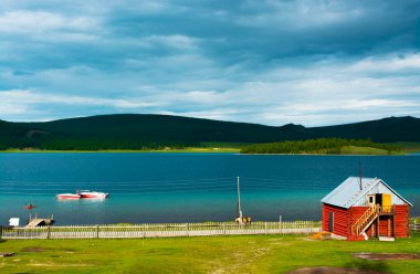 Güzel doğa, Hvsgl Gölü kıyıları, Mongolya