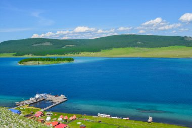 Güzel doğa, Hvsgl Gölü kıyıları, Mongolya
