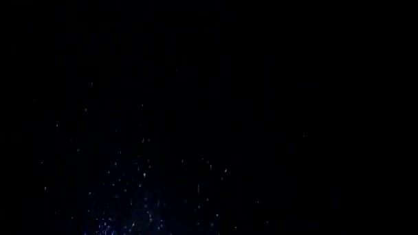 Paillettes Blu Paillettes Luminose Esplosione Luminosa Glitter Con Tremolio Colorato — Video Stock