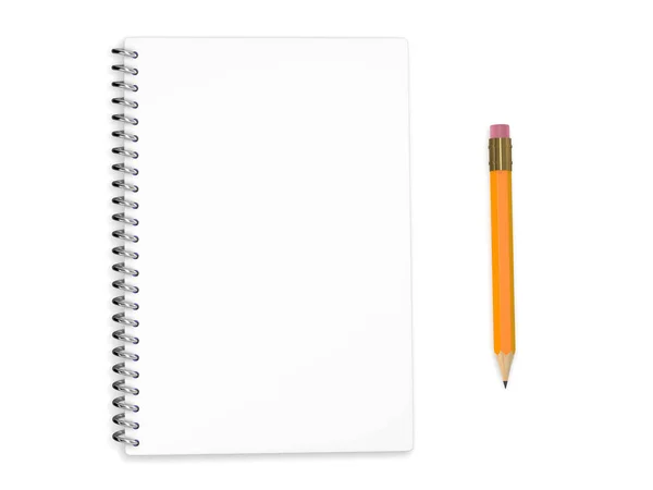 Spiral Notebook Pencil Rendering — Stock Photo, Image
