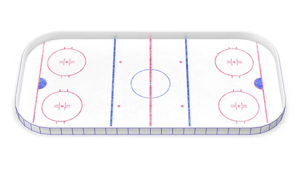 Ishockeyhall Rendering — Stockfoto