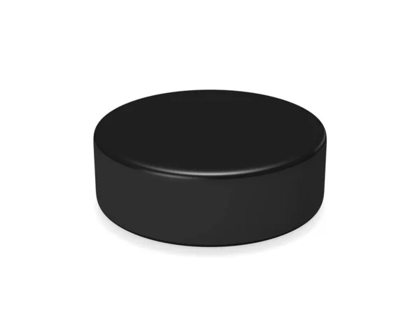 Isolerad Hockey Puck Rendering — Stockfoto