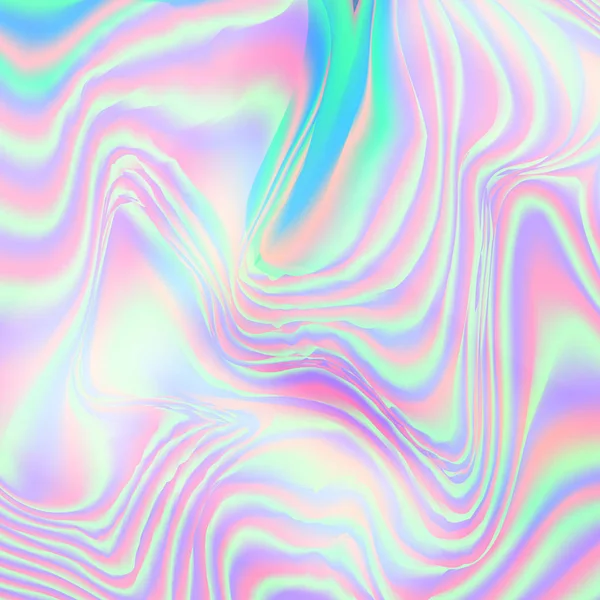 Fond holographique abstrait en feuille ondulée — Image vectorielle