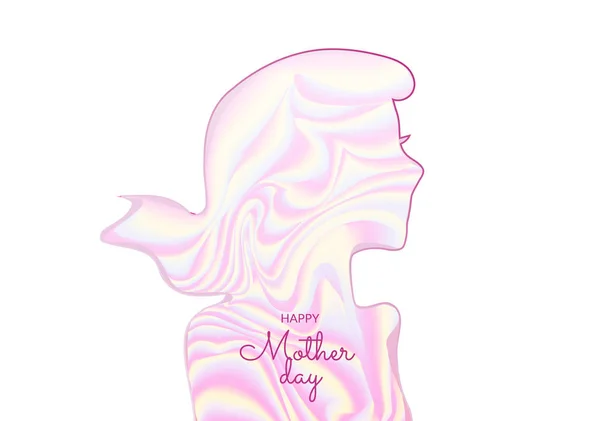 Tarjeta de felicitación Día Internacional de la Mujer — Vector de stock