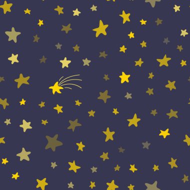 Gece gökyüzü kusursuz desen