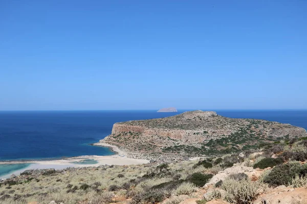 Hermosa Playa Balos Creta Grecia — Foto de Stock