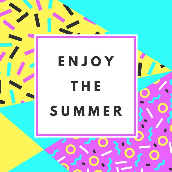 Enjoy the summer banner — Stock Vector