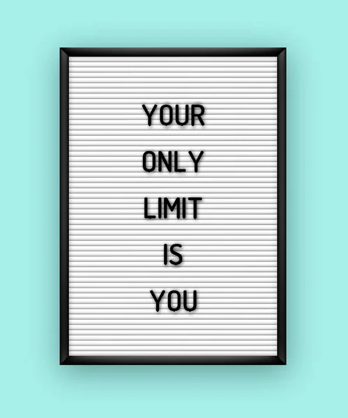 Motivation letterboard devis — Image vectorielle