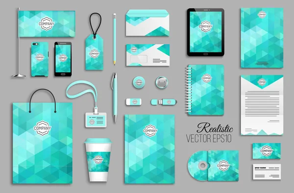 Kurumsal kimlik şablon seti.