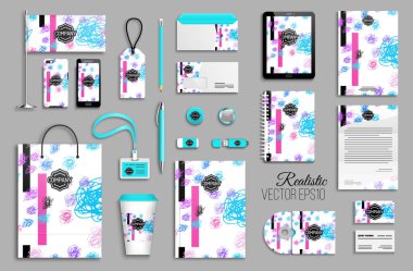 İş Kırtasiye mock-up için kurumsal kimlik şablonu