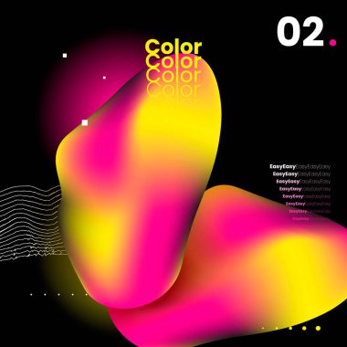 Arka plan neon şekillerle, vektör 