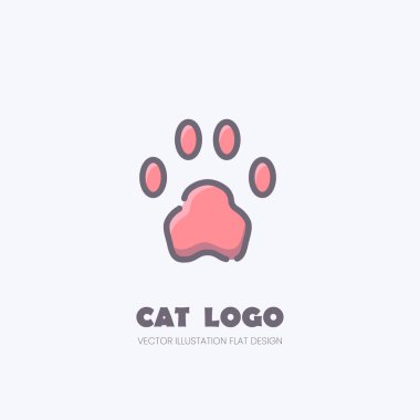 Cat Paw logosu, Kitten ayak izi düz işareti