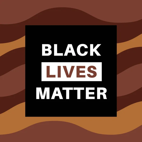 Black Lives Matter Cartaz Com Inscrição Sobre Problemas Sociais Racismo Vetores De Bancos De Imagens