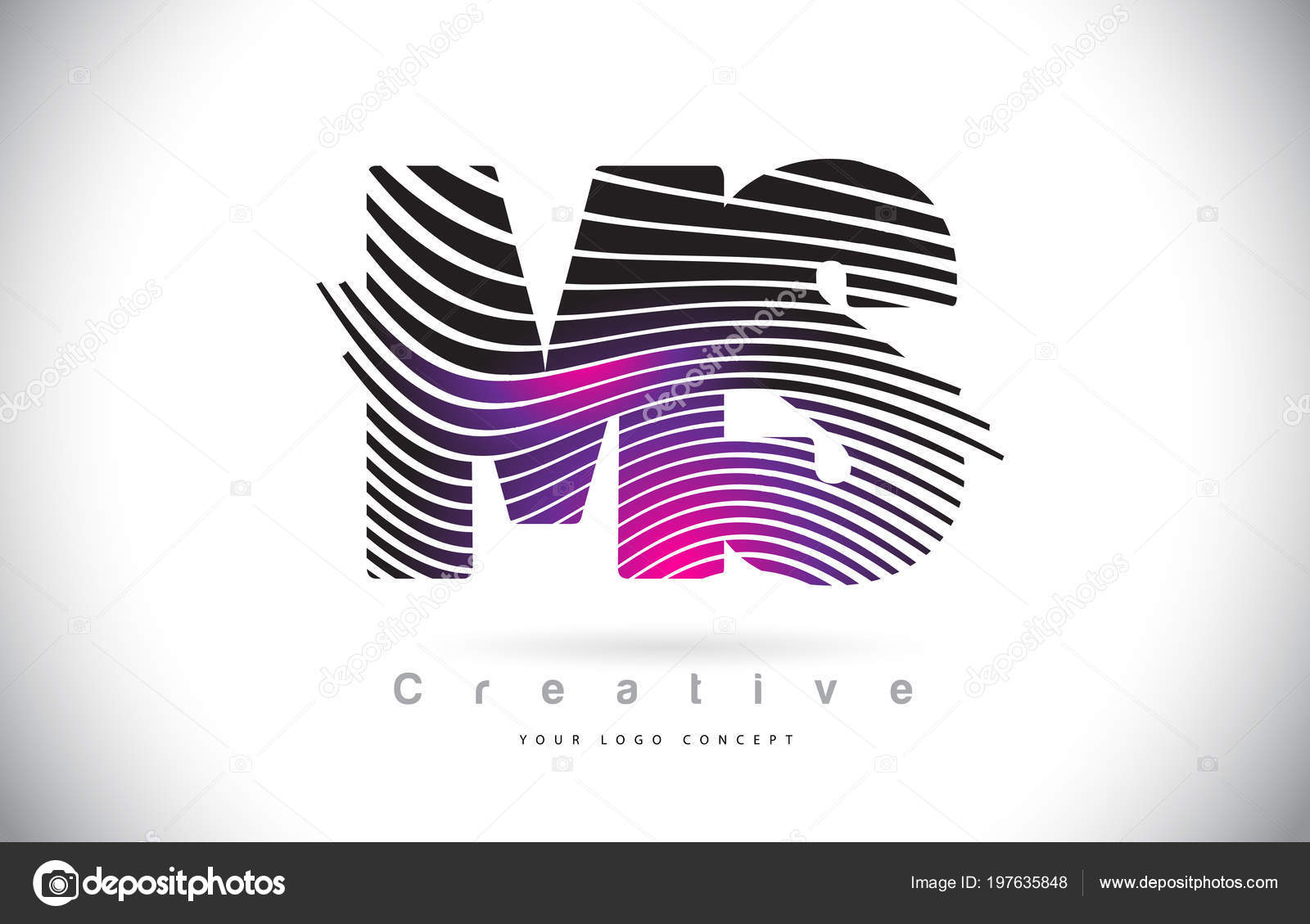 Zebra Texture Letter Logo Design Creative Lines Swosh Purple Magenta Vector Image By C Twindesigner Vector Stock Zebra Texture Letter Logo Design Creative Lines Swosh Purple Magenta Vector Image By C Twindesigner Vector Stock