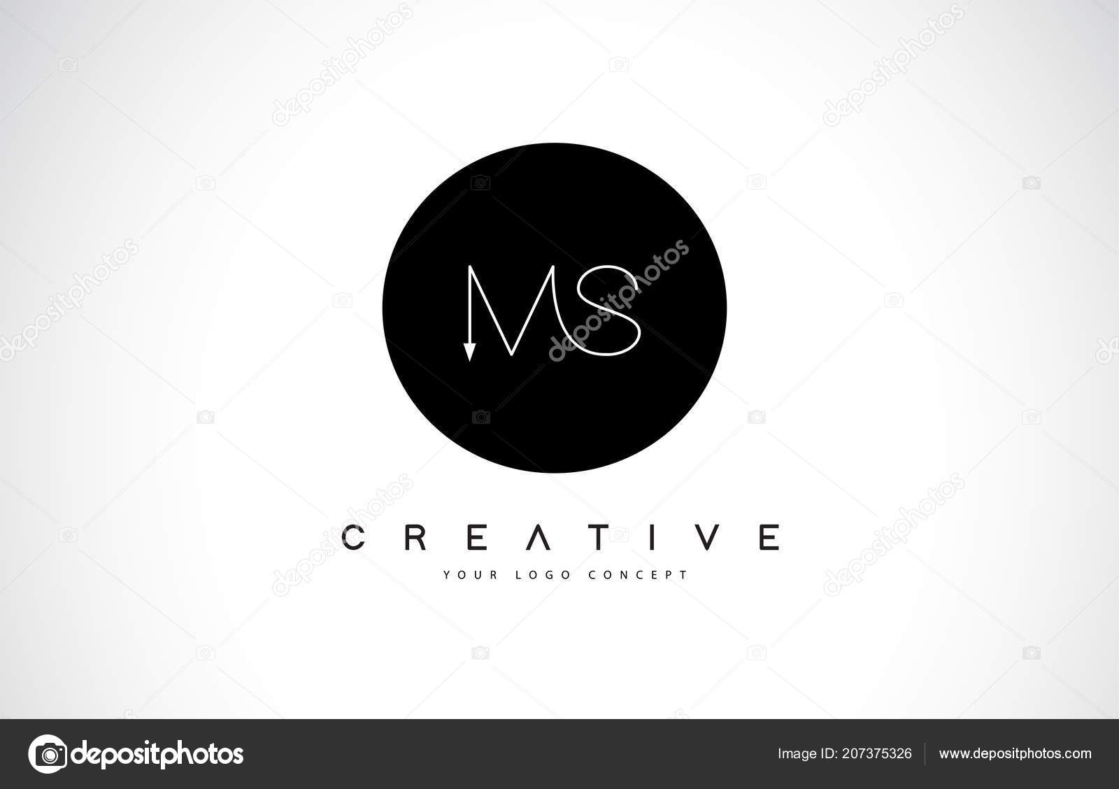 Logo Design Black White Creative Icon Text Letter Vector Vector Image By C Twindesigner Vector Stock