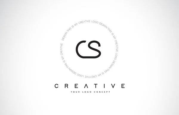 Logo Design Com Vetor Letra Texto Ícone Criativo Preto Branco — Vetor de Stock