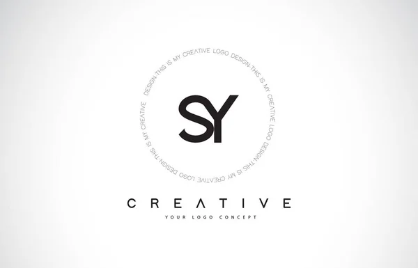 Diseño Del Logotipo Con Vector Letra Texto Icono Creativo Blanco — Vector de stock
