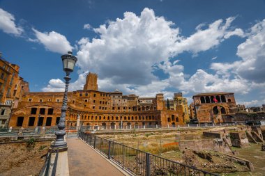 Roma İtalya şehir merkezinde Roma mimarisi. Roma Ethernal şehir mimari detaylar.