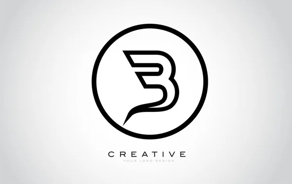 Буквенная Монограмма Дизайн Modern Icon Creative Beautiful Black Monogram Design — стоковый вектор