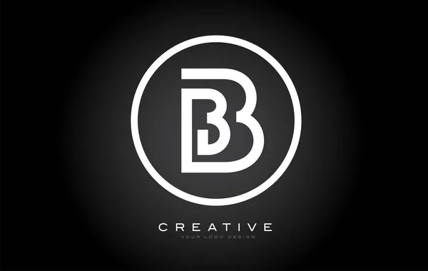 Lettre Monogramme Logo Design Icône Moderne Avec Conception Créative Belle — Image vectorielle