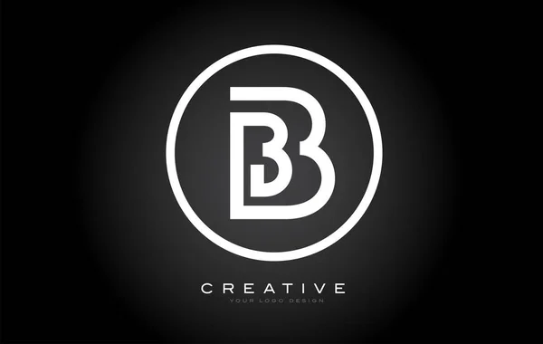 Буквенная Монограмма Дизайн Modern Icon Creative Beautiful Black Monogram Design — стоковый вектор