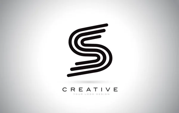 S brief Monogram Logo ontwerp. Moderne S pictogram met creatieve Beaut — Stockvector