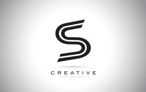 S Carta Monograma Logo Design. Ícone S moderno com criativo Beaut — Vetor de Stock