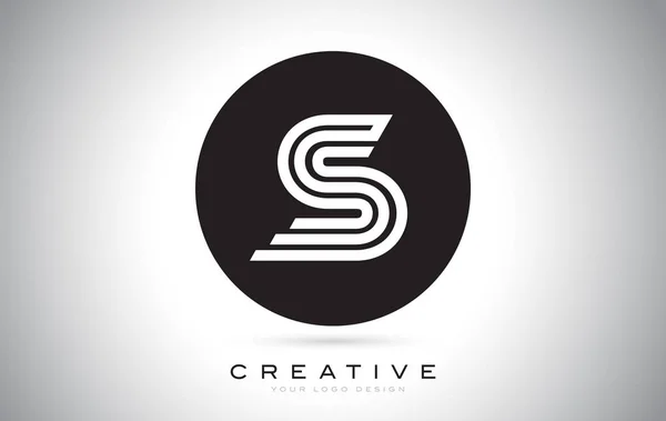 S Carta Monograma Logo Design. Ícone S moderno com criativo Beaut — Vetor de Stock