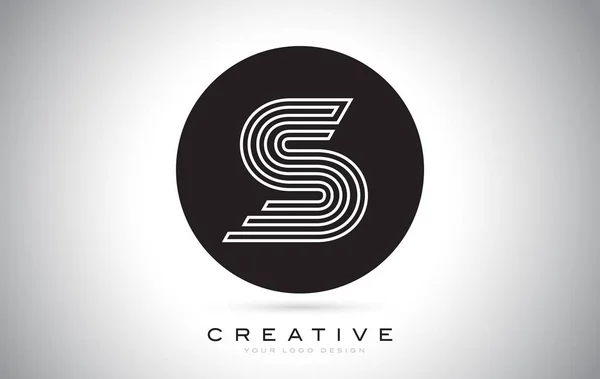 S Carta Monograma Logo Design. Ícone S moderno com criativo Beaut — Vetor de Stock