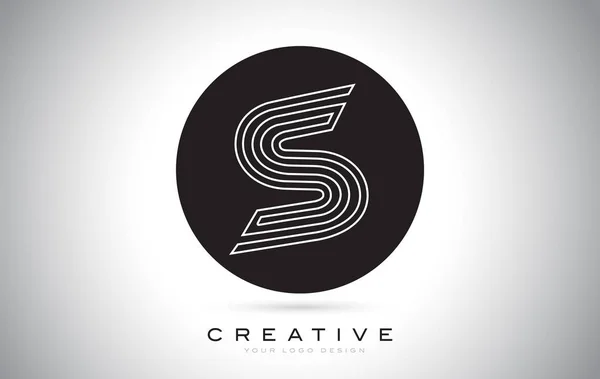 S Carta Monograma Logo Design. Ícone S moderno com criativo Beaut — Vetor de Stock