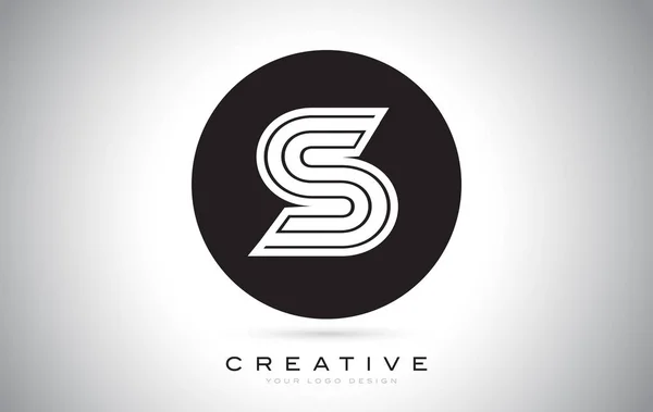 S Carta Monograma Logo Design. Ícone S moderno com criativo Beaut — Vetor de Stock