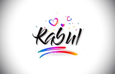 Word metni sevgi kalpleri ve yaratıcı Handwri ile kabil Hoşgeldiniz