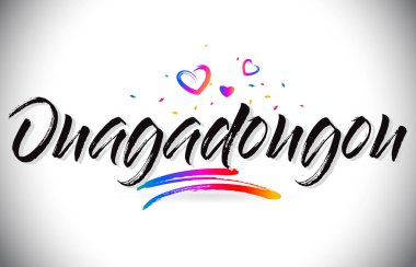 Sevgi kalpleri ve yaratıcı H Word metin Ouagadougou Hoşgeldiniz