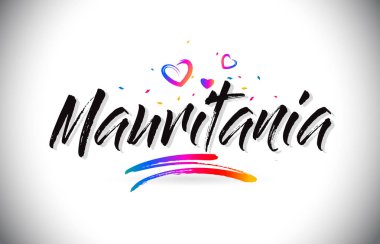 Moritanya sevgi kalpleri ve yaratıcı metin Ha kelime Hoşgeldiniz