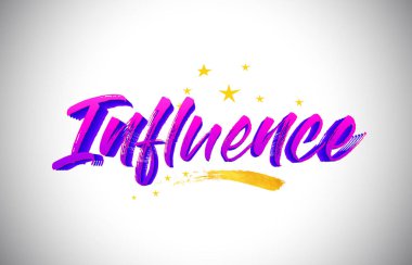 El yazısı canlı rengi olan mor Menekşe Word metin etkisi