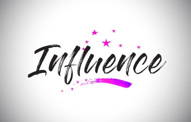 El yazısıyla yazılan kelime yazı tipiyle canlı menekşe mor yıldız etkisi