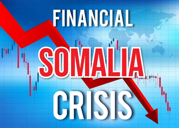 소말리아 금융 위기 경제 붕괴 시장 충돌 글로벌 M — 스톡 사진