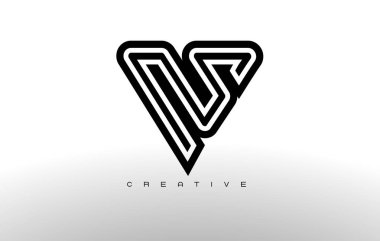 A harfi Monogram Logo tasarımı.