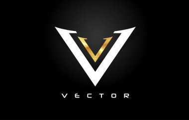 Harf V Logo. V harfi tasarlamak vektör