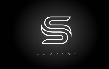 S logosunu görmeniz gerekir. S harfi simge tasarlamak vektör