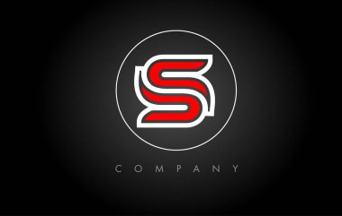 S logosunu görmeniz gerekir. S harfi simge tasarlamak vektör