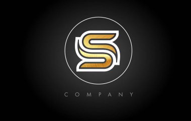 S logosunu görmeniz gerekir. S harfi simge tasarlamak vektör