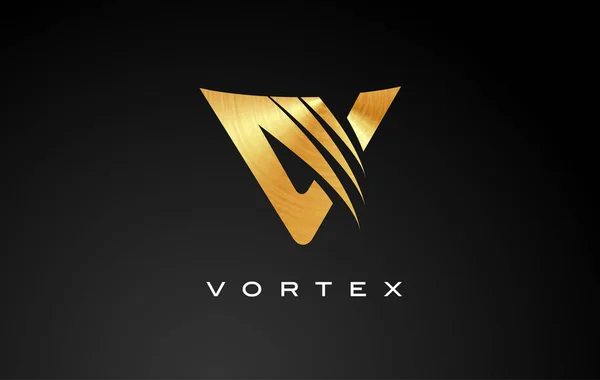 Brief V Design Vector.V logo pictogram. — Stockvector