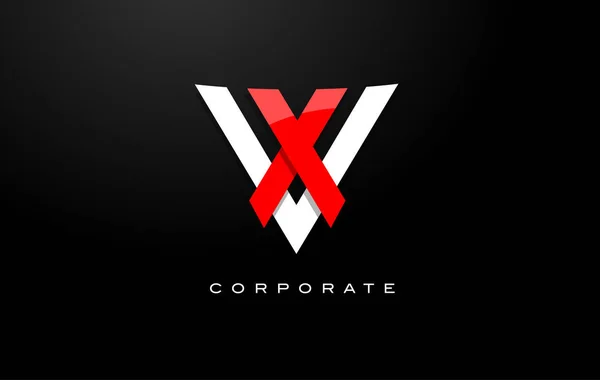 V の文字ロゴ。V 文字デザインのベクトル — ストックベクタ
